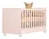 Quarto Infantil Baby Com Berço Padrão Americano e Cômoda  Gavetas Rosa Acetinado  - Qmovi