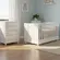 Quarto Infantil Berço Americano E Cômoda 4 Gavetas Branco - Móveis Leartam