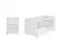 Quarto Infantil Berço Americano E Cômoda 4 Gavetas Branco - Móveis Leartam
