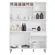 Conjunto Paneleiro De Cozinha Com 6 Portas E Balcão P/r Pia 120cm Branco - Móveis Leartam