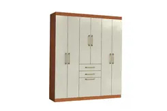 Guarda-Roupa De Casal Cancum Com 7 Portas 2 Gavetas Cinamomo Areia Aramóveis