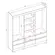 Guarda Roupa  Armário Casal Com 6 Portas 6 Gavetas Marrocos Cinamomo Off White - Aramóveis