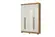 Guarda-roupa Solteiro 4 Portas 2 Gavetas  Cinamommo Off White Aramoveis