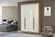 Guarda-roupa  Para Quarto De Solteiro Com 4 Portas 2 Gavetas Cinamommo Off White Aramoveis