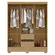 Guarda Roupa 6 Portas Cômoda 5 Gavetas Para Quarto Solteiro - Aramóveis