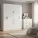 Guarda Roupa Lisboa 7 Portas E Cômoda 5 Gavetas Para Quarto De Solteiro Branco Branco Aramóveis