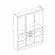 Guarda Roupa 7 Portas 2 Gavetas Com Cômoda Mila Para Quarto Branco Aramóveis