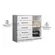 Guarda Roupa Casal 8 Portas Nápole Cômoda 5 Gavetas Milão Branco Aramóveis