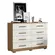 Guarda Roupa 8 Portas Para Quarto De Casal Cômoda 8 Gavetas Amplo Espaço Interno - Atacama Off White