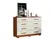 Guarda Roupa Elegance Casal Com 8 Portas 2 Gavetas Com Cômoda 8 Gavetas Cinamomo Ripado Off White - Leartam Móveis