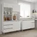 Cozinha Compacta Livia Ajl Kit 4 Portas 3 Gavetas Com Balcão Para Pia Tatiane De 120cm Sem Tampo  Cor Branco