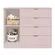 Cômoda Infantil Exclusiva Ayla  Com 1 Porta E 4 Gavetas Pintura Rose - Phoenix