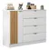 Cômoda Infantil Exclusiva Ayla Com 1 Porta E 4 Gavetas Branco Semi-Brilho Phoenix Baby
