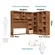 Guarda-Roupa Casal 7 Portas 4 Gavetas Nichos Prateleiras Ideal Para Cama Box 138cm  Jatobá Areia - Santos Andirá