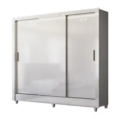 Guarda Roupa Para Quarto De Casal Com 3 Portas De Corrrer 2 Gavetas Amplo Espaço Interno Leartam Móveis