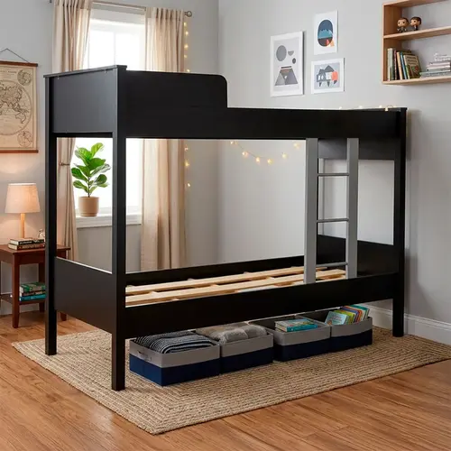 Beliche Cama Quarto De Solteiro Juvenil Ditália CM-21 Preto