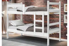 Beliche Cama Para Quarto Infanto Juvenil Porto Gabrielli Móveis Branco em Mdf