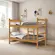 Beliche Cama Para Quarto De Solteiro Porto Gabrielli Nature Com Escada Sem Colchão Leartam Móveis
